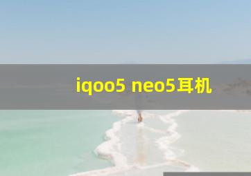 iqoo5 neo5耳机